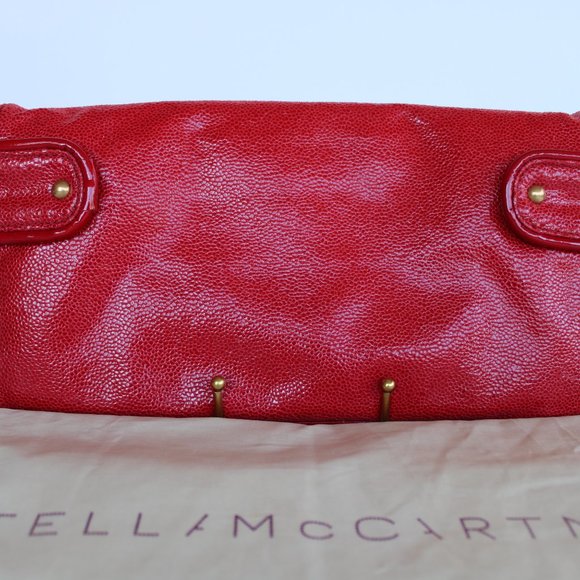 Stella McCartney Red Leather Clutch - Vegan - Picture 3 of 9